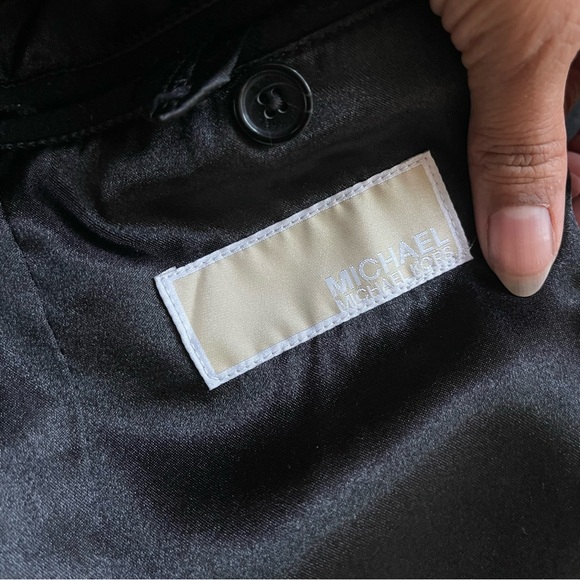 Michael Kors Men’s Wool Cashmere Overcoat Black Size 40R Classic Tailored - Picture 6 of 7